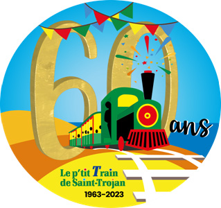 logo 60ans Ptit train de Saint Trojan